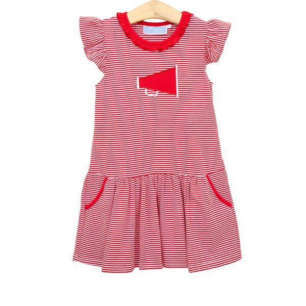 Megaphone Dress- Red