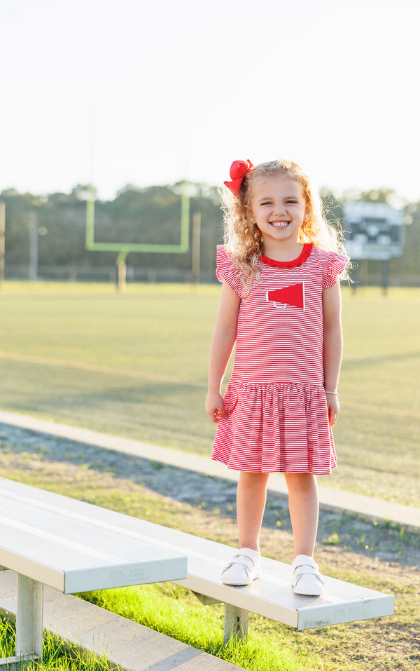 Megaphone Dress- Red