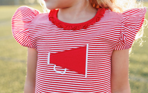 Megaphone Dress- Red