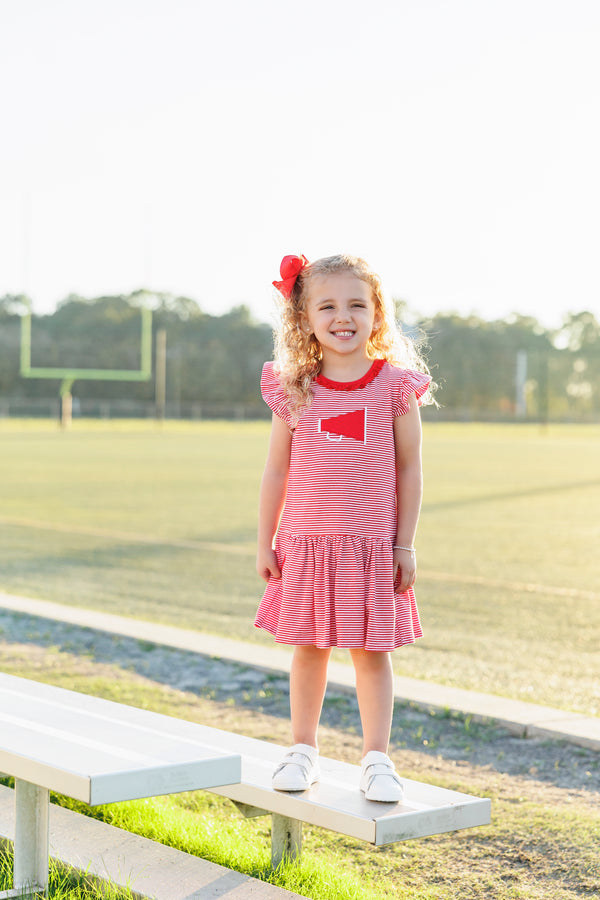 Megaphone Dress- Red