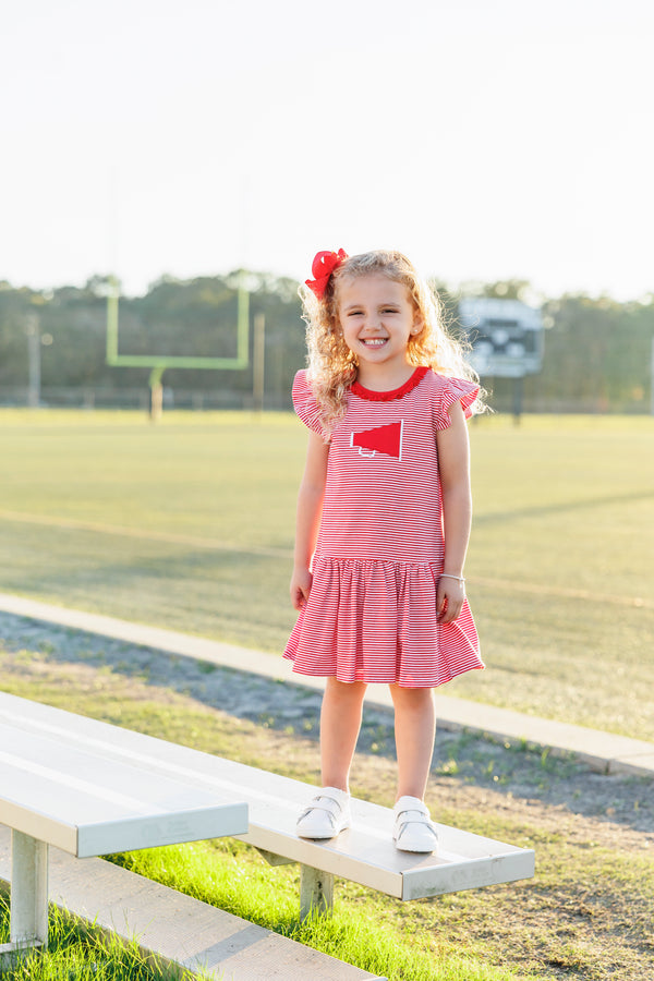 Megaphone Dress- Red