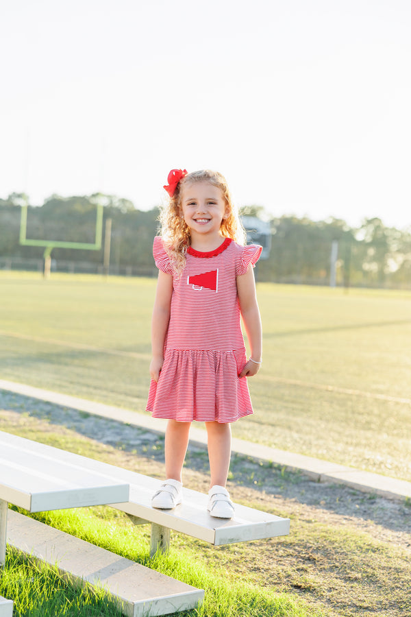 Megaphone Dress- Red
