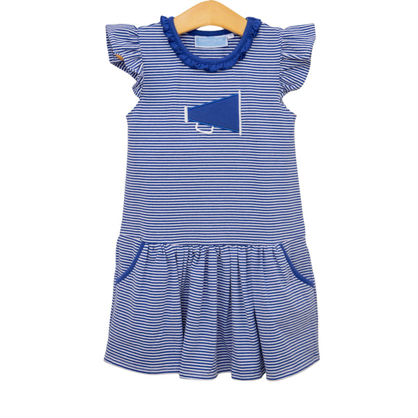 Megaphone Dress- Royal Blue